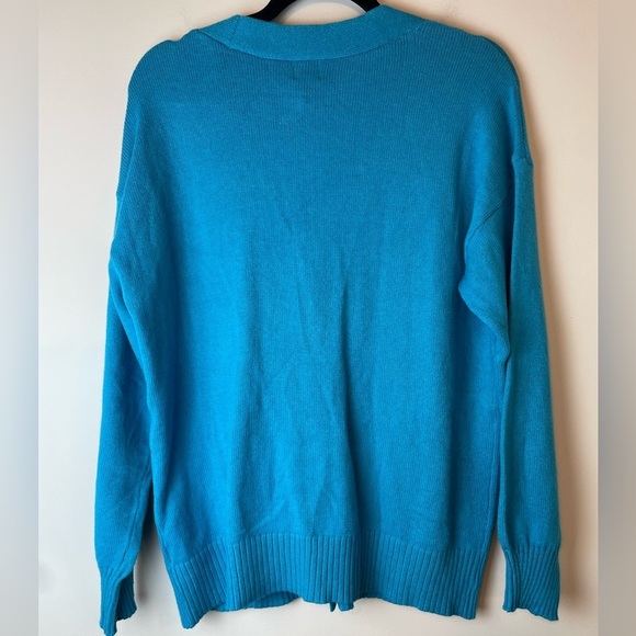 A New Day Women’s Blue Button Pocket Cardigan Sweater Size Small - Picture 8 of 8